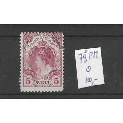 Netherlands 79D PM  Wilhelmina with plate flaw PM VFU/used  CV 110 €