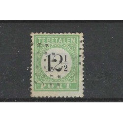 Curaçao P4-III  Postage due 1889 "STOM NUMERAL DOT CANCEL" VFU/used  CV 275++ €