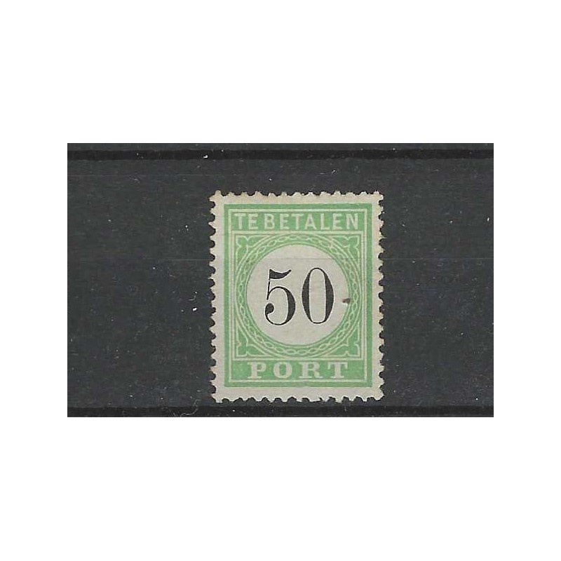 Curaçao P10fc  Postage due 1889  "BARST" MH/unused  CV 200 €