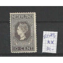 Nederland 93PM2  Jubileum 1913 met plaatfout PM2  MNH/postfris  CV 30 €