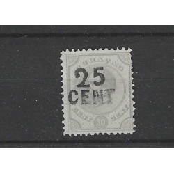 Curaçao 18  Provisional stamp  MH/unused CV 22,5 €
