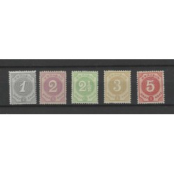 Curaçao 13-17 Numeral  MNH CV 225 €
