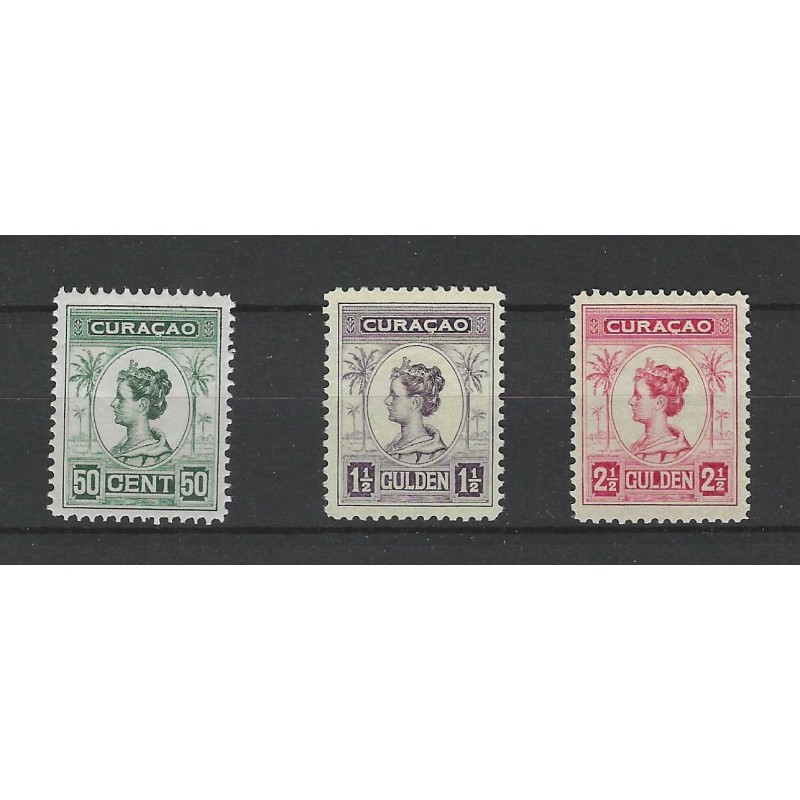 Curacao 68-70 Wilhelmina  MH/ongebr CV 62 €