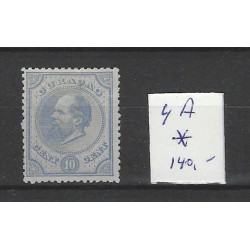 Curaçao 4A  Willem III 1873  MH/unused  CV 140 €