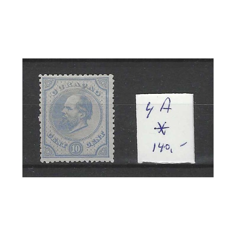 Curacao 4A  Willem III 1873  MH/ongebr  CV 140 €