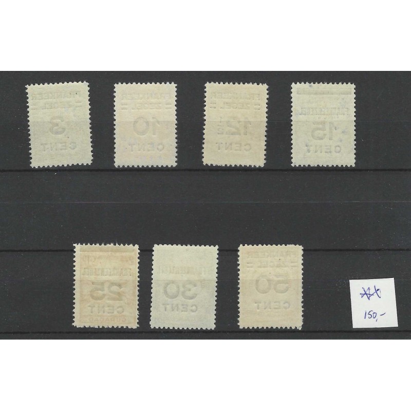 Curaçao 82-88 Brandkast opdrukken MNH  CV 150 €