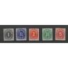 Curaçao 121-125 Numeral set  MNH CV 5 €