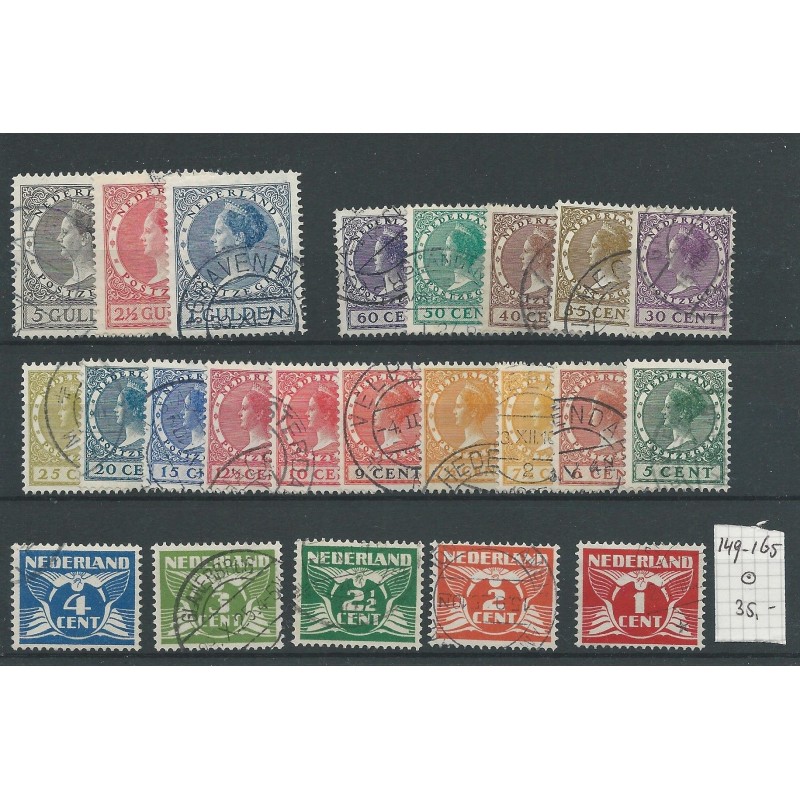 Netherlands 149-165 VETH without wm   VFU/used   CV 35 €