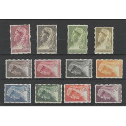 Curaçao 126-137 Wilhelmina  MH/unused CV 75 €