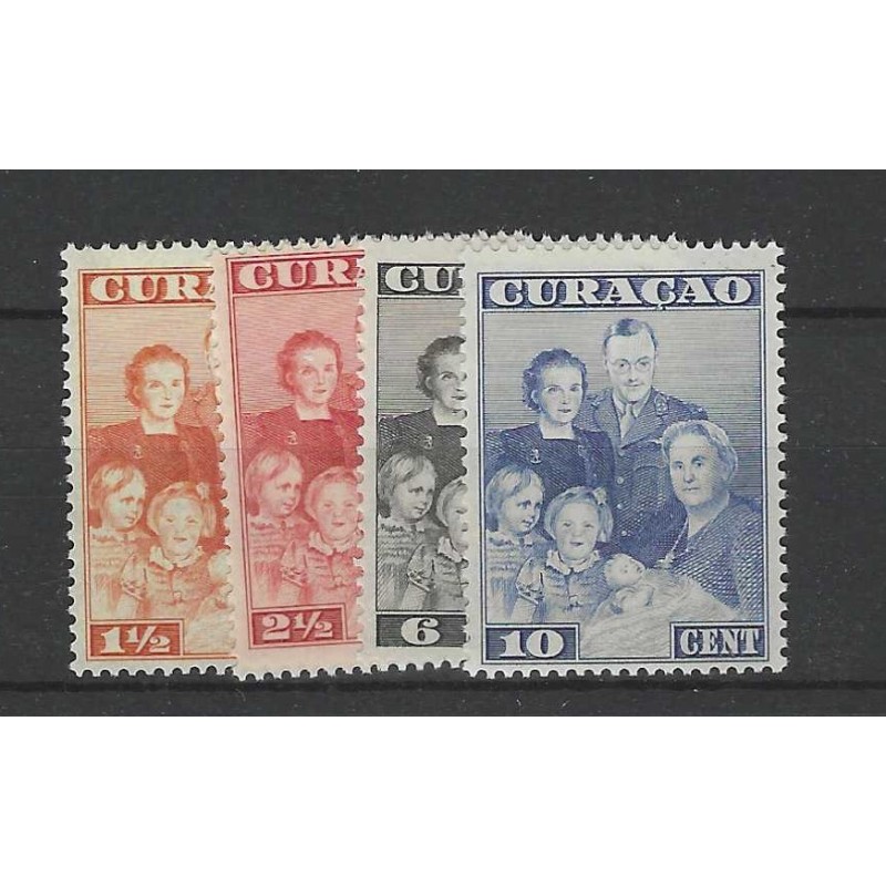 Curacao 164-167Koninklijke Familie MNH/postfris CV 4 €