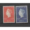 Curacao 196-197 Wilhelmina  VFU/gebr CV 2 €