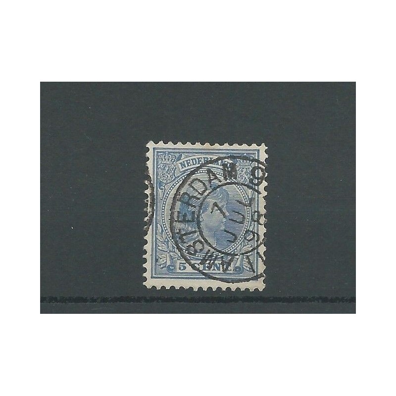 Nederland  35 met "AMSTERDAM-9" kleinrond  VFU/gebr  CV 255 €