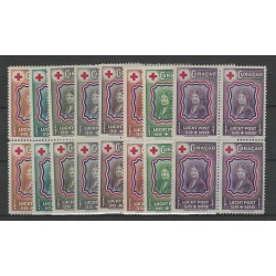 Curaçao LP45-52 Airmail blocks of 4 MNH CV 96 €