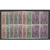 Curacao LP45-52 Luchtpost blokjes van 4 MNH/postfris CV 96 €