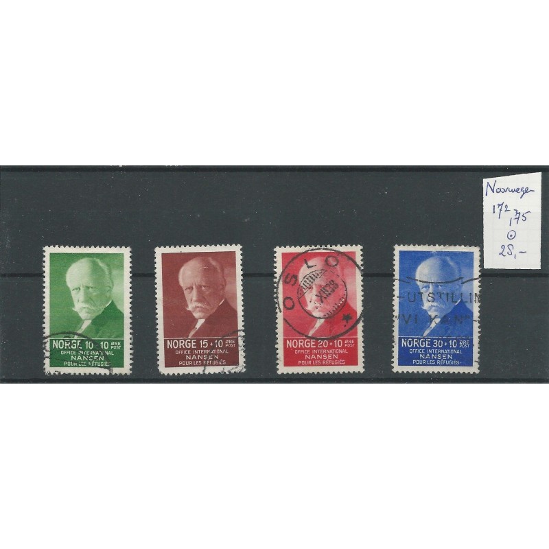 Norway 172-172 Nansen-fonds  2 series VFU/used  CV 28 €
