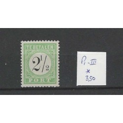Curaçao P1-III Postage due 1889 MH/unused CV 3,50 €