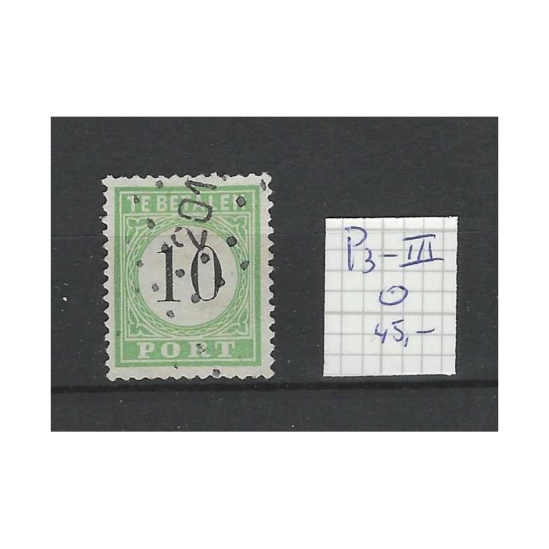 Curaçao P3-III Postage due 1889  VFU/used CV 45 €