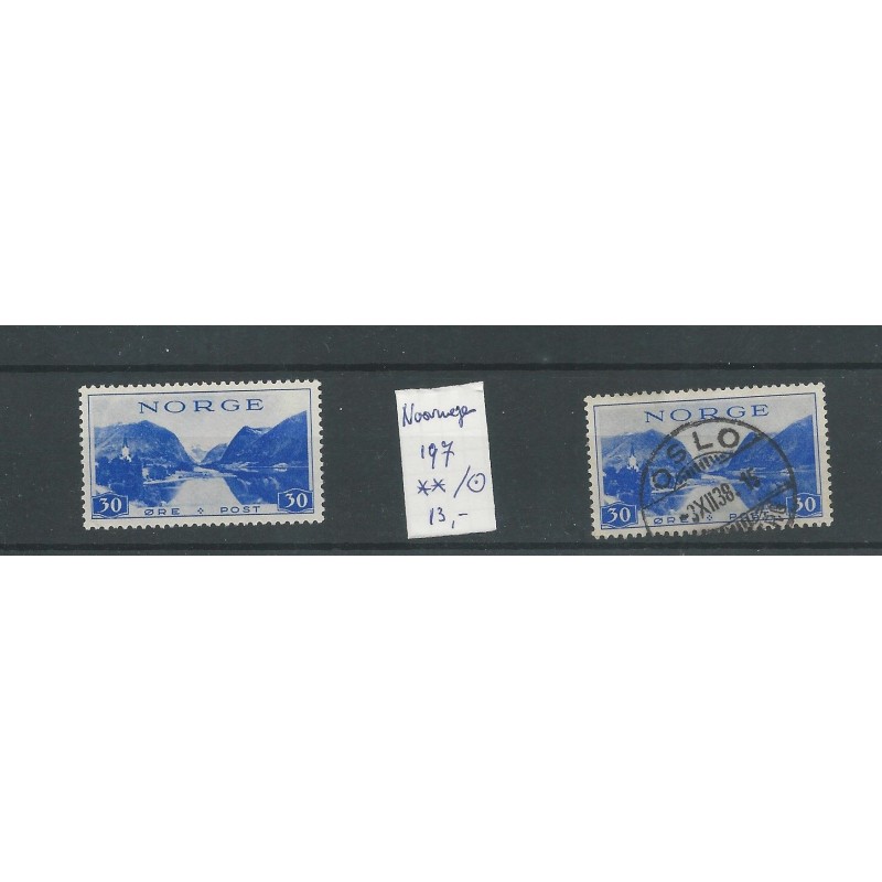 Noorwegen 197  MNH &   VFU/gebr  CV 13 €