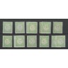 Curaçao P21-30 Postage due 1915 MH/unused  CV 16 €