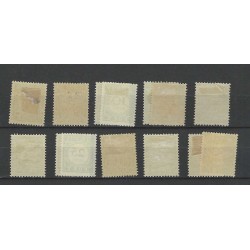 Curaçao P21-30 Postage due 1915 MH/unused  CV 16 €