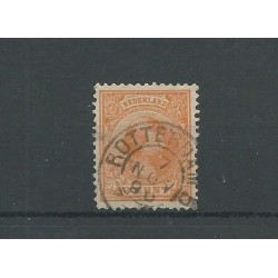 Netherlands  34 with "ROTTERDAM-5" small round cancel  VFU/used  CV 33 €