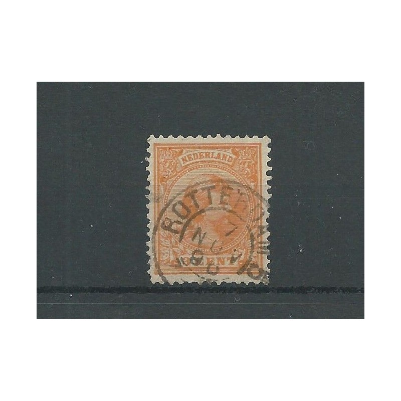 Netherlands  34 with "ROTTERDAM-5" small round cancel  VFU/used  CV 33 €