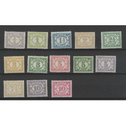 Curaçao 44-56 Numeral  MNH  CV 150 €