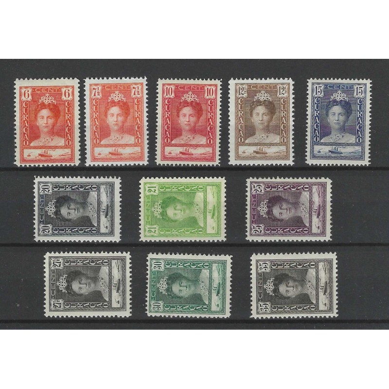 Curacao 89-99  Wilhelmina  MNH/postfris  CV 225 €