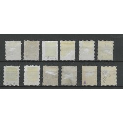 Netherlands 7I/12I, 7II/12II Willem III 1867 VFU/used  CV 910 €