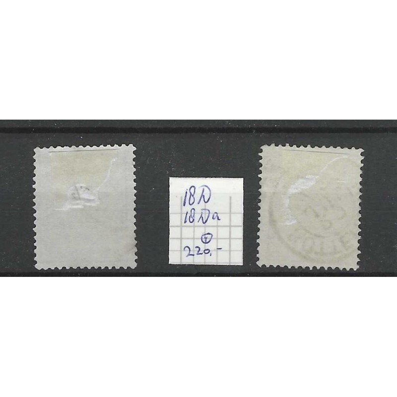 Nederland 18D-18Da Wapens 1869 VFU/gebr  CV 220 €