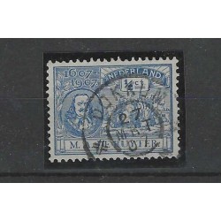 Netherlands 87 De Ruyter "DOKKUM1907"large round cancel VFU/used