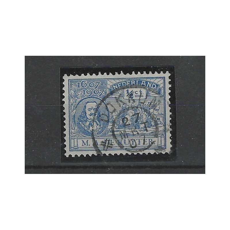 Nederland 87 De Ruyter "DOKKUM1907"grootrond VFU/gebr