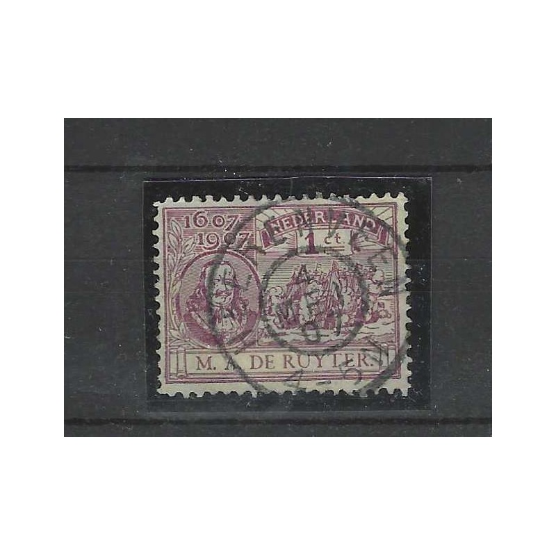 Netherlands 88 De Ruyter "HEERRENVEEN 1907"large round cancel VFU/used