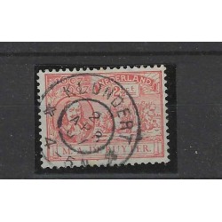 Netherlands 89 De Ruyter "KLUNDERT 1907"large round cancel VFU/used