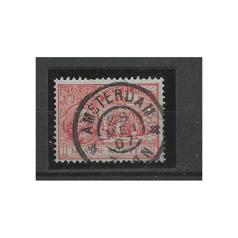 Nederland 89 De Ruyter "AMSTERDAM 1907"grootrond VFU/gebr