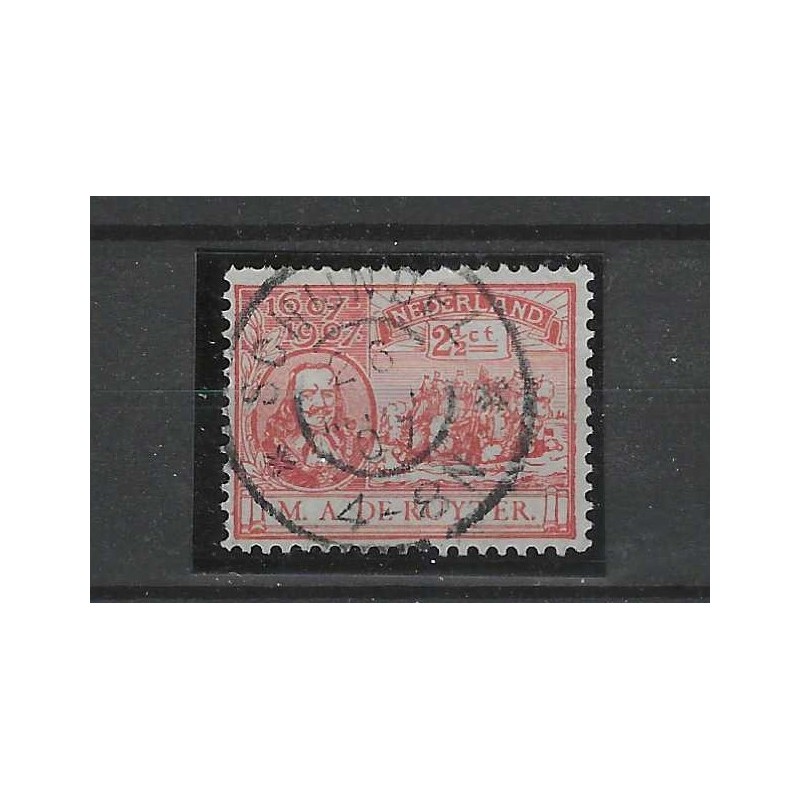 Netherlands 89 De Ruyter "SCHIJNDEL 1907"large round cancel VFU/used