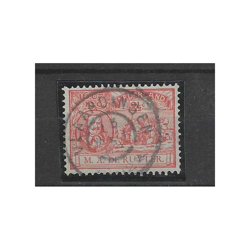 Nederland 89 De Ruyter "VLAARDINGEN 1907"grootrond VFU/gebr