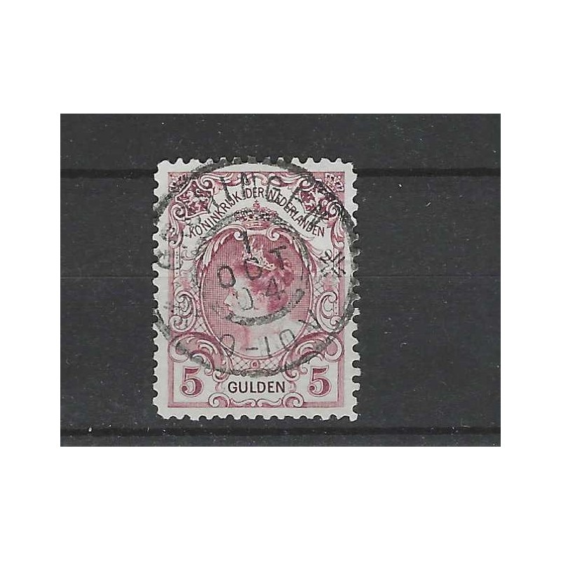 Netherlands 79 Wilhelmina  "GRONINGEN 1904"large round cancel VFU/used