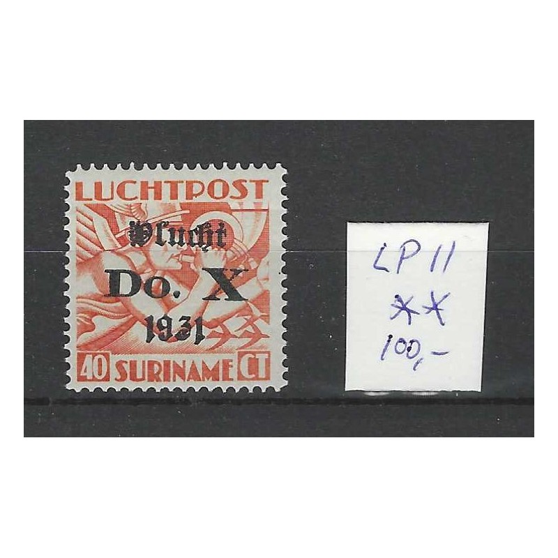 Suriname LP11 Do-X luchtpost  MNH/postfris CV 100 €