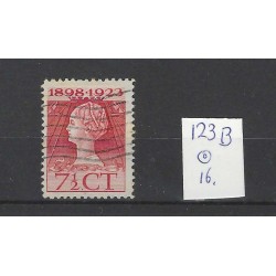 Netherlands 123B Wilhelmina  VFU/used CV 16€