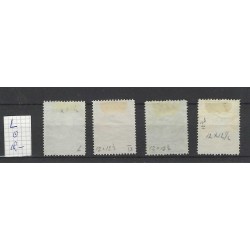 Nederland 121L-126L Wilhelmina  VFU/gebr CV 18 €
