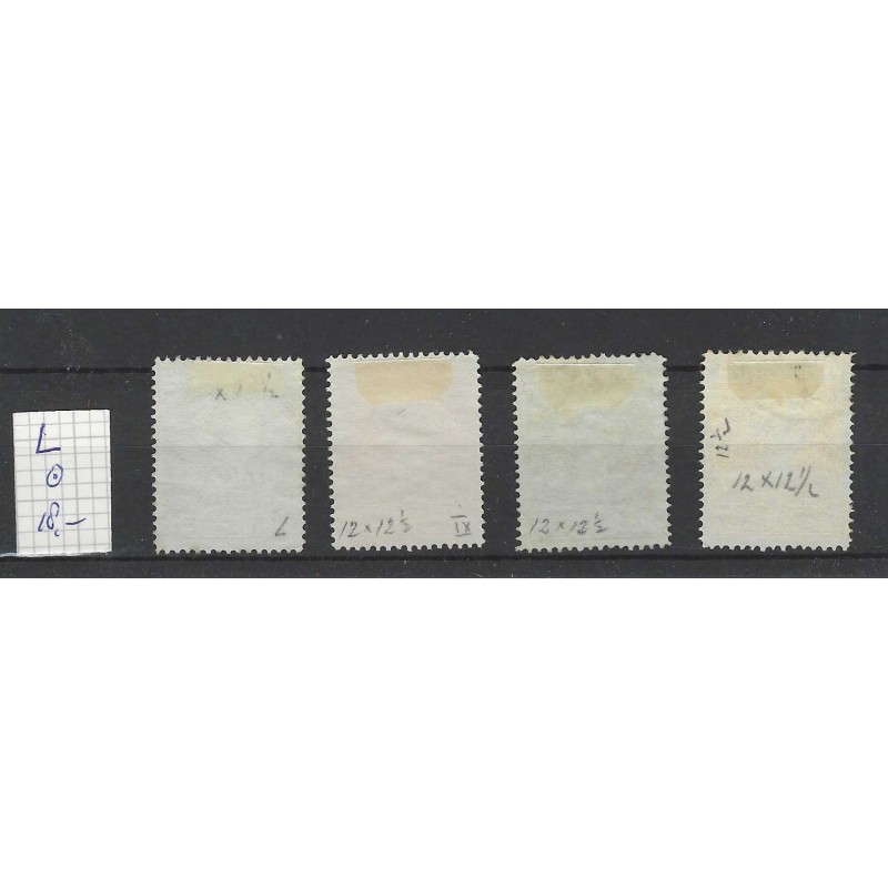 Netherlands 121L-126L Wilhelmina  VFU/used CV 18 €