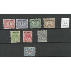 Nederland D1-8 Dienst ARMENWET  MNH/postfris CV 800 €