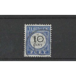Netherlands P22 Postage due 1892  with "AXEL" large round cancel VFU/used  CV 10+ €