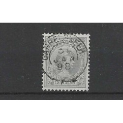 Nederland 38 Wilhelmina  met "GARRELSWEER 1898" kleinrond VFU/gebr  CV 50++ €