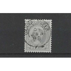 Netherlands 38 Wilhelmina  with "GARRELSWEER 1898" small round cancel VFU/used  CV 50++ €