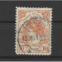 Netherlands 80 Wilhelmina 10Gld  VFU/used CV 850 € Certificate !