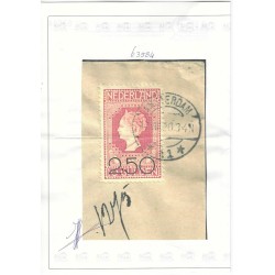 Nederland 105 op Brief met FDC-stempel naar Noordwijk CV RRR € Certificaat !