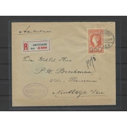 Netherlands 105 on Cover with FDC-cancel to Noordwijk CV RRR € Certificate !