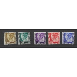 Dutch East Indies 253/259, 260/265 Wilhelmina m. wm. MNH CV 1650 € Certificate !!